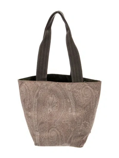 Pre-owned Etro Nylon Shoulder Bag In Neutral