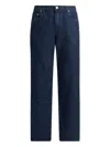 Etro Octopus-embroidered Jeans In Blue