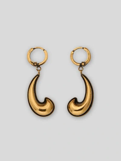 Etro , Earrings With Mini Paisley Detail, Woman, Gold