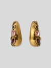 Etro Paisley Earrings In Gold