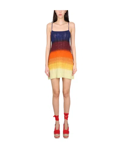 ETRO ETRO SPAGHETTI STRAP KNITTED MINI DRESS