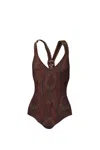 ETRO ONE PIECE SWIMSUIT WITH PAISLEY PRINT