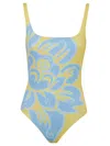 Etro Scoop Neckline High-cut Leg Floral Pattern Adjustable Straps