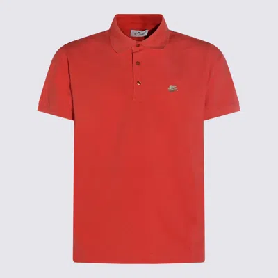 Etro Orange Cotton Polo Shirt In Red