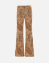Etro Wide Leg Cotton Trousers With Paisley Pattern
