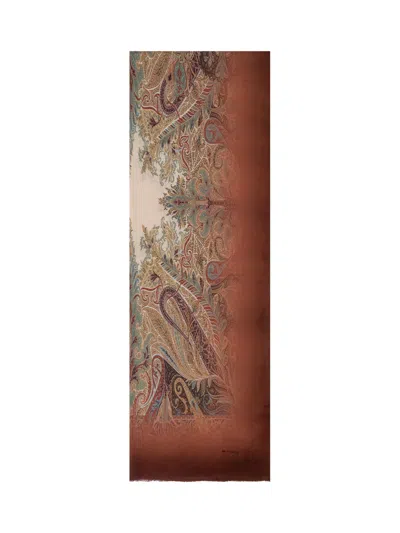 Etro Orfeo Scarf 70x200 In Arancione