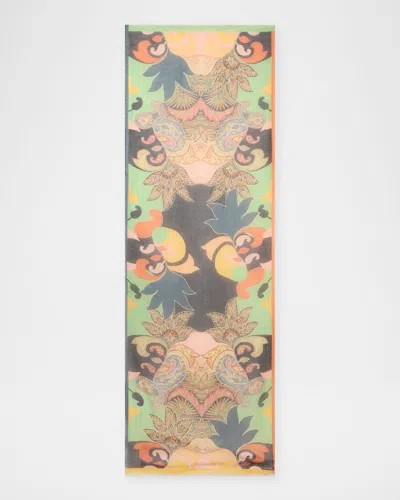 Etro Orfeo Silk Scarf In Multi