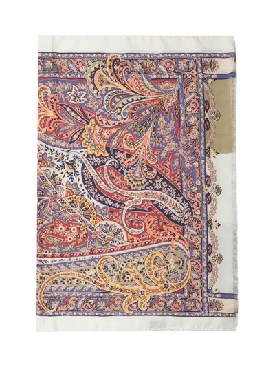 Etro Orfeo Silk-blend Scarf 70x200 In Fantasia