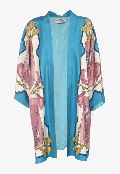 Etro Ornament-print Silk Kimono