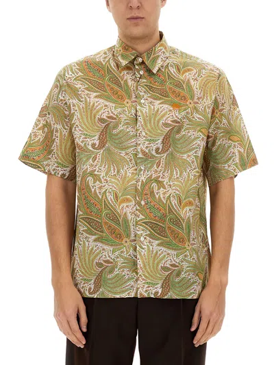 Etro Over Shirt In Green