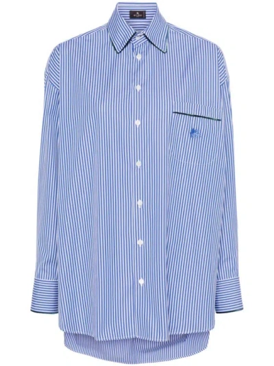 Etro Over Shirt In Blue