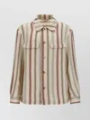 Etro Overshirt With Striped Pattern And Chest Pockets