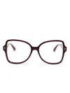 Etro Oversize-frame Glasses In Red