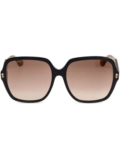Etro Oversize-frame Sunglasses In Brown