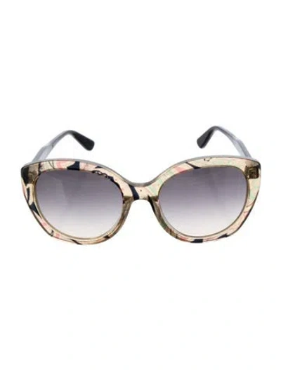 Pre-owned Etro Oversize Gradient Sunglasses In Brown