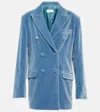 Etro Oversized Velvet Blazer In 251