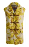 Etro Oversized Wool-blend Vest In Multi
