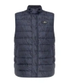Etro Padded Vest With Logo In Blue