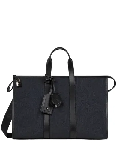 Etro Padlock Travel Bag In Blue