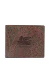 Etro Pagaso-motif Printed Bi-fold Wallet In Brown