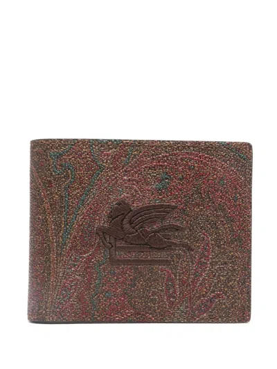 ETRO PAGASO-MOTIF PRINTED BI-FOLD WALLET