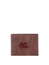 ETRO PAILSEY FABRIC WALLET WITH CUBE LOGO