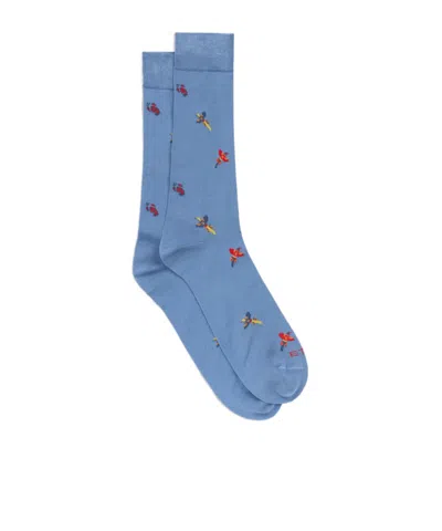 Etro Paisley And Birds Motif Socks