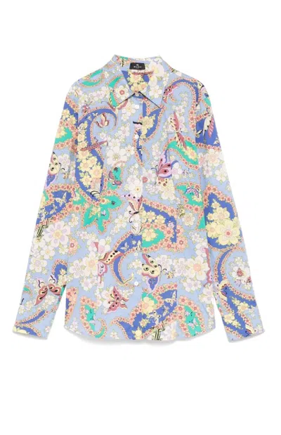 ETRO ETRO PAISLEY AND FLORAL PRINT SHIRT