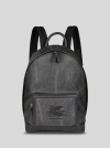 Etro Pegaso Motif Paisley Jacquard Backpack In Black