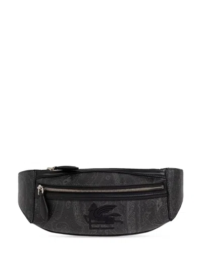 Etro Paisley Belt Bag In Black