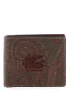 ETRO PAISLEY BIFOLD WALLET WITH PEGASO LOGO