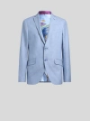 Etro Jacquard Cotton Blazer In Blue
