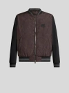 Etro , Paisley Bomber Jacket With Logo, Man, Black, Size M In Black