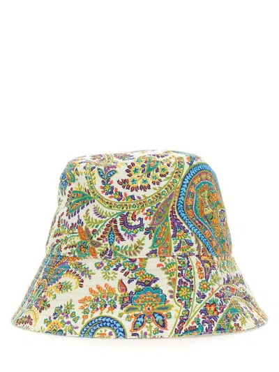 Etro Paisley Bucket Hat In Multicolour