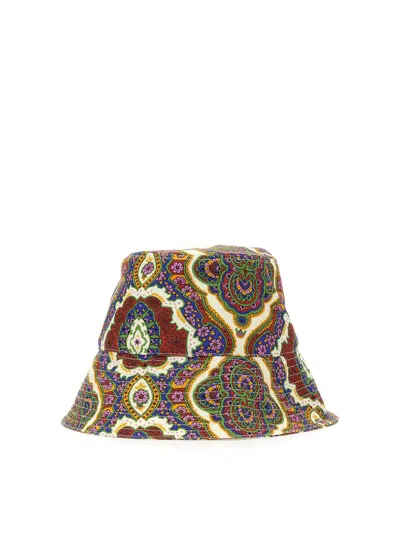 Etro Paisley Bucket Hat In Multicolour