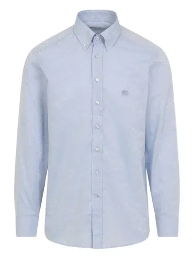 Etro Paisley Buttoned Shirt In Blue