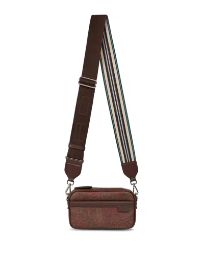 Etro Paisley Camera Bag In Brown