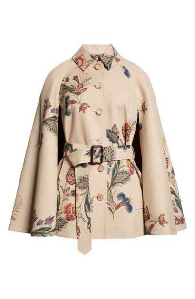 ETRO ETRO PAISLEY CAPE TRENCH COAT
