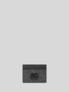 Etro Paisley Card Holder With Pegaso Detail In Black