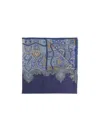 Etro Paisley Cashmere-silk Blend Scarf In Blue