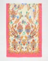 Etro Paisley Cashmere-silk Scarf In White