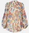 Etro Paisley-print Cotton-voile Blouse In Multi