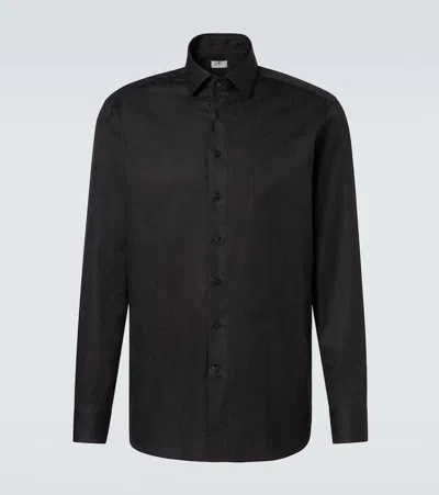 Etro Paisley Cotton Jacquard Shirt In Black