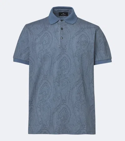 Etro Polo Roma In Blue