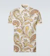 Etro Paisley Cotton Piqué Polo Shirt In Multi