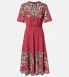 Etro Short Sleeve Dress In Red