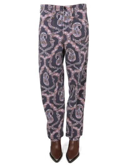 ETRO PAISLEY DENIM PANTS