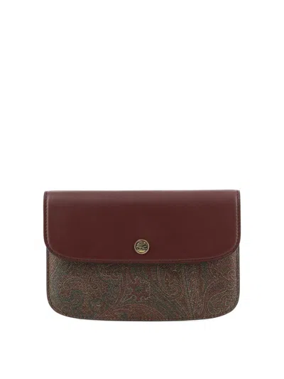 Etro "paisley" Pattern Envelope Clutch Bag In Multi