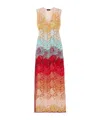Etro Macramé Maxi Dress In Multi