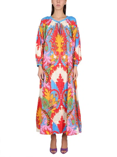 Etro Paisley Dress In Red